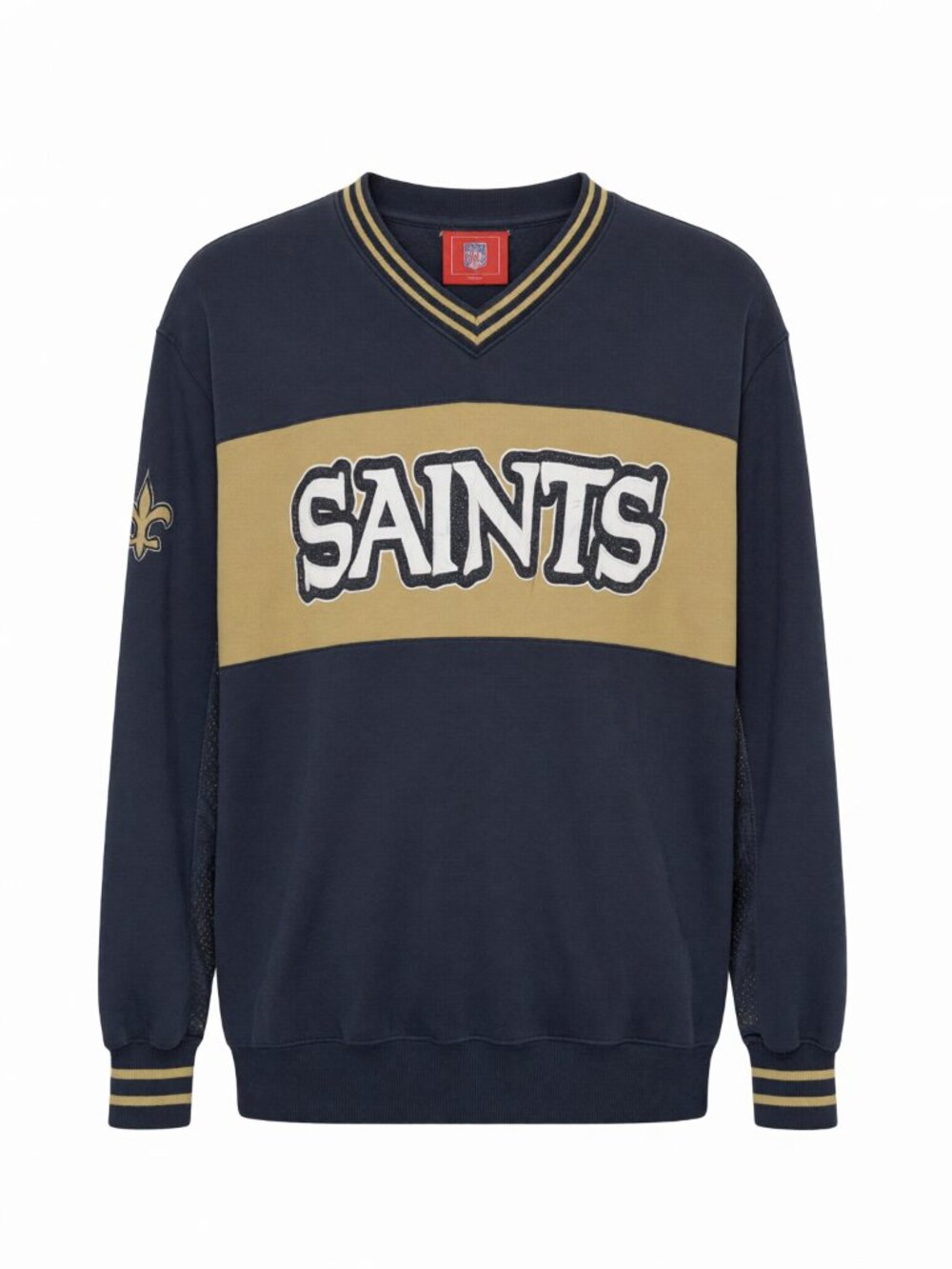 NFL New Orleans Saints Men's Sweater M Black/Gold V-Neck